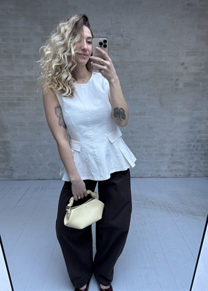 Lilou top Raw White Denim ROTATE By Birger Christensen 